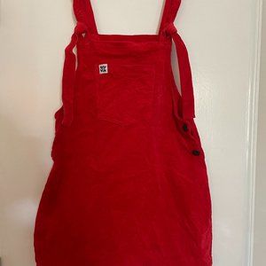 Lucy & Yak Organic Corduroy Mini Pini Overall Dress